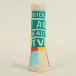 Blue Q B*tch, I am Reality TV Women’s Ankle Socks by  NWT Photo 3