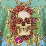 Philipp Plein Short Dress Baroque Size M SKULL Bodycon Designer Retails $1450 Yellow Size M Photo 5