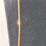 Gold Tone Necklace 11.25" Unsigned Lobster Closure Photo 1