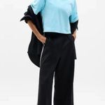 Athleta  XS True Cotton Crop Tee Aqua Blue X-Small Regular Photo 0