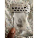 Celestial Dreams Woman Floral Print Short Sleeve Night Gown Size 1X Summer Photo 3