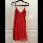 Rebecca Taylor 8 Coral Smocked-Top Sleeveless Dress Photo 2