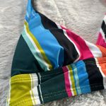 Anne cole Women's Multi Color Colorblocked Stripe Tie Halter Swimsuit Top XS Photo 11