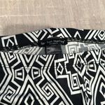 See You Monday  Women's Black White Geometric Print Leggings Sz M Photo 1