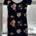 Heart Hips Blue Floral Mini Dress Pink Size M Photo 0