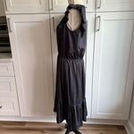 SOYACONCEPT Women's Black Ruffle Midi Dress Size M Casual Black Size M Photo 3