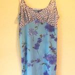 Jonathan Martin Vintage  Blue Floral Print Lingerie Slip S Photo 0