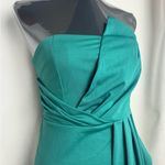 Elegant Teal Strapless Dress with zipper back cocktail party Large NWOT Green Photo 3
