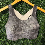 Lululemon Enlite Bra Pixel Print Ice Grey Black Sz 34C Photo 0