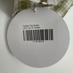 Princess Polly Tuscan Top Green plaid adjustable spaghetti strap sweetheart neck Photo 2