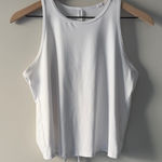 Spanx  Keyhole Back White Sleeveless Tank Top Athleisure solid stretch solid EUC Photo 0