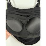 001 Cache black padded shelf bra tank top size medium Photo 3