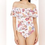 Ralph Lauren  plus size off shoulder ruffle one piece swimsuit floral tropical Photo 2