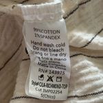 Carly Jean Los Angeles  Cream Striped Button-Up Photo 5