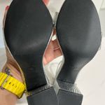 Katy Perry  silver tone chunky heels with strap.  Photo 3