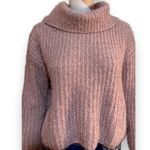 Hippie Rose Pink Cropped Sweater Junior’s Size Small  Photo 1