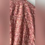 Victoria's Secret  Red Paisley Button-Down Shirt size L Photo 5