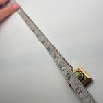 J. Crew Antiqued Gold Chain Square Locket Necklace Green Stone‎ Jade Serpentine Photo 4