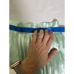 Charlie Holiday Mint Green Pleated Skirt XS Satin Look Midi Party Formal‎ Size 2 Photo 10