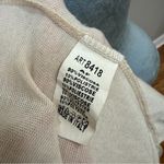 Free For Humanity Womens Fine Knit Sweater Cream Silver Tunic Viscose Italy OS Size undefined Photo 6