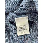 LC Lauren Conrad Lauren Conrad Square Neck Open Knit Sweater Blue Women's Size M cochet Photo 5