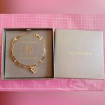 Lussoro letter E 18kt gold plated bracket 6+2” inches Silver Photo 1