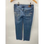 American Eagle  Artist Stretch Crop Jeans Womens 0 Blue Distressed Cotton Photo 4