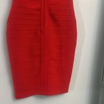 Stunning iconic bandage Red dress in off the shoulder Holiday Small Photo 9