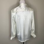 J.H. Collectibles Satin Polka Dot Blouse White Yellow Sz 6 Photo 1