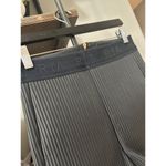 RtA Leather Slim Fit Ribbed Textured High Rise Shorts Black Womens Size Small Photo 4