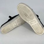 Free People Womens Leather Satin Ribbon Slip-On Sneakers Shoes Black Size 38 Photo 6