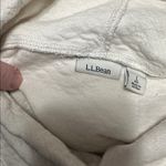 L.L. Bean Cream Cowl Neck Quilted Sweatshirt White Size L Photo 4