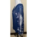 Free People Free‎ People blue tie dye Loose tunic top Blouse size  Small Photo 3