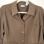 Chico's Vintage Button Snap Front Jacket Coat Classic 90s Style w/ Pockets Sz 1 Photo 2