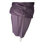 Alex Evenings Women Purple Sleeveless Layered Ruffle V-Neck With Beaded Waist Photo 4