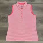 EP Pro Tour Tech Striped Golf Tennis Polos Tank Tops Pink Green Size Small Photo 6