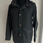 Haute Monde Black Windbreaker Jacket Photo 0