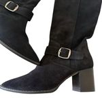Free People Dahlia Slouch Pointed Toe Suede Boots in black SZ 36 6 Photo 5