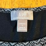 J.Jill Wearever Tank Top L Navy Geometric Print Stretch Sleeveless Women Photo 1