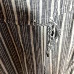 Rails  Brooklyn Porto Blue Grey Stripe Linen Blend Jumpsuit Med Photo 2