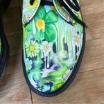 Dr. Martens 1461 Oxford Green Slime Floral Paint Slick Shoes Photo 8