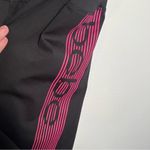 Bebe Sport Bike Shorts Black Pink Stripe Photo 4