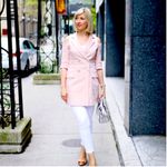 ZARA  Cold Shoulder Openings Pearl Buttons Blazer Dress Pink Size M NEW Photo 2