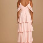 Lulus Moments of Magic Blush Pink Tiered Ruffled Maxi Dress Photo 1