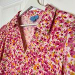 CeCe  Puff Sleeve Polo Knit Floral Dress XL Photo 3