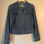 CAbi Blue Jean Jacket with Unique Buttons Photo 0