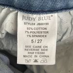 Judy Blue  5/27 full size tie-dye raw hem mid rise skinny jeans lightwash  casual Photo 10