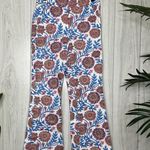 J.Crew NEW Hayden Cropped Kick Flare Pant in Floral Vine Block Print size 0 NWT Photo 0