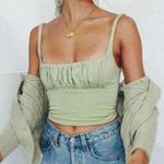 BEJONS Sage Double Lined Ruched Corset Green Size M Photo 0