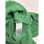 Free People  Crew Crochet Poncho In Island Green. One Size Photo 6
